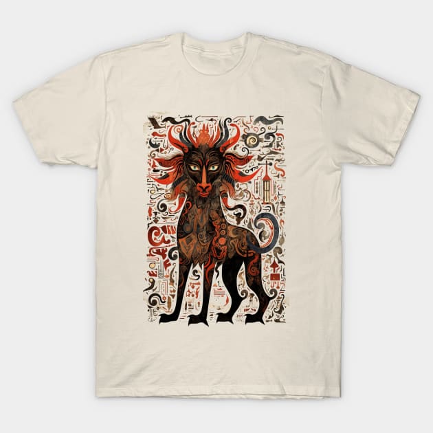 Mythical Beast of Blasphemy T-Shirt by Peter Awax